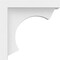Ekena Millwork Standard Emerson Architectural Grade PVC Bracket, 1 1/2"W x 5"D x 5"H BKTP02X05X05EMR - alternate 3